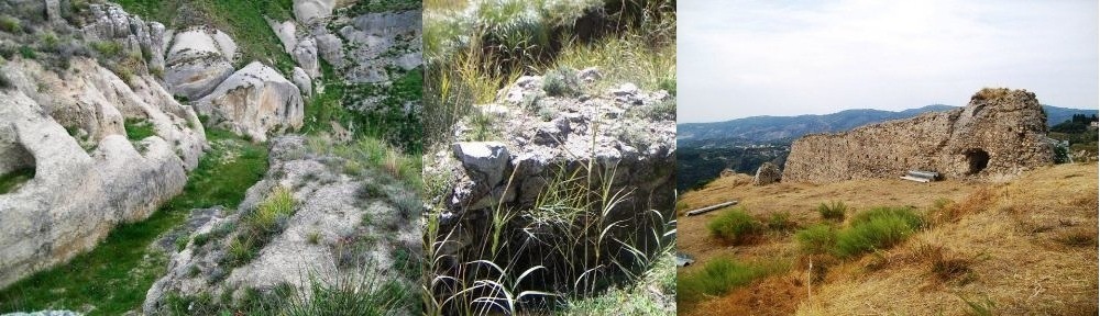 Paesaggio archeologico di Calanna e resti della fortificazione sulla collina